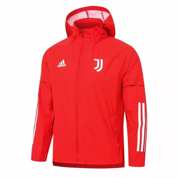 Windjacke Juventus 2020-21 Rote Weiß Fussballtrikots Günstig